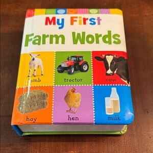 My First Farm Words Toddler Board Book
